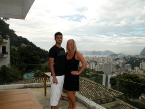 With the fiance in Rio