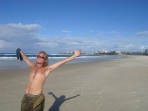 me on the beach at surfers paradise