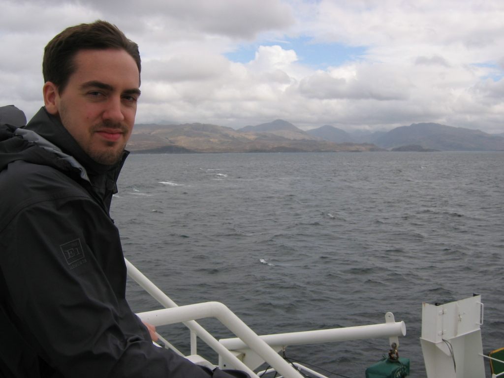  - Keith-crossing-the-sea-from-Skye