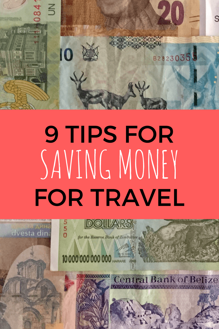 Tips for saving money for travel