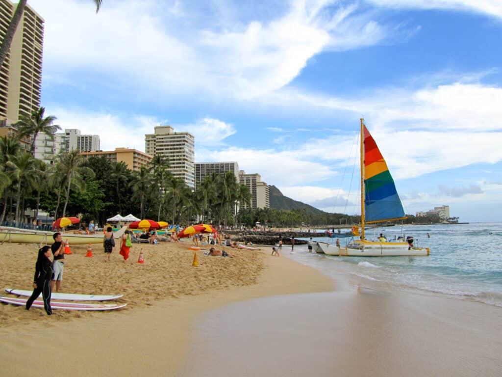 Waikiki Beach on Oahu