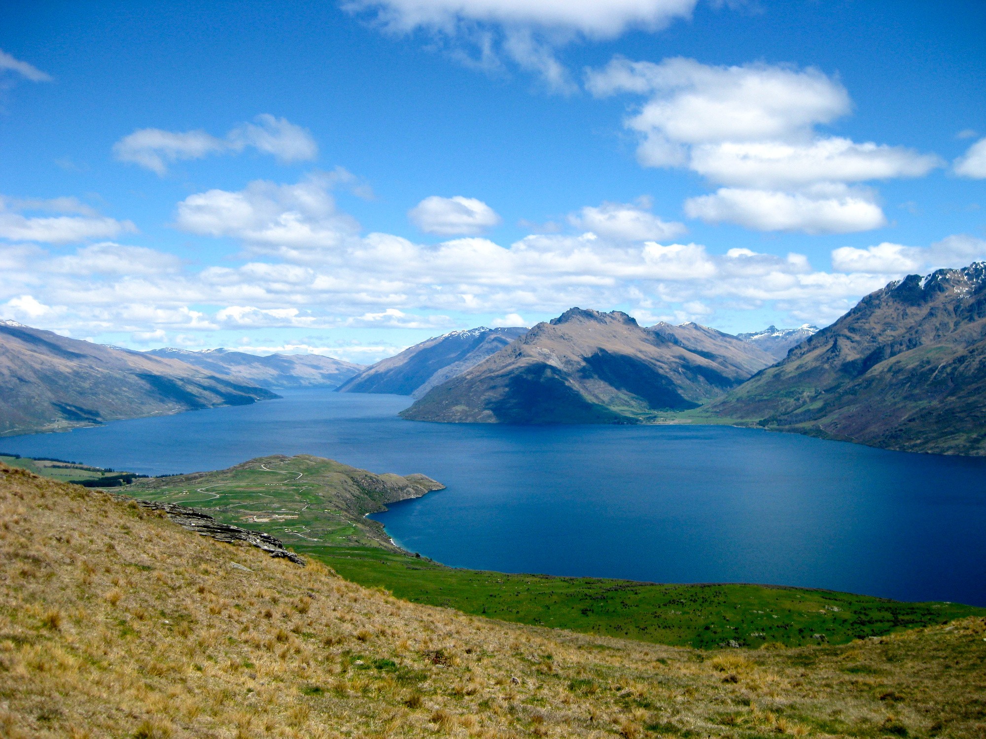 Lake Wakatipu in New Zealand