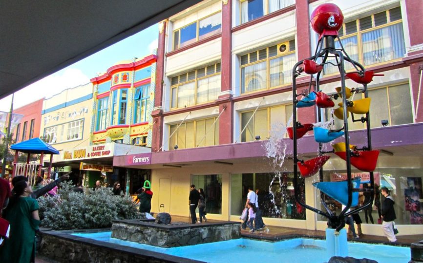 Travel Scene: Cuba Street in Wellington, New Zealand