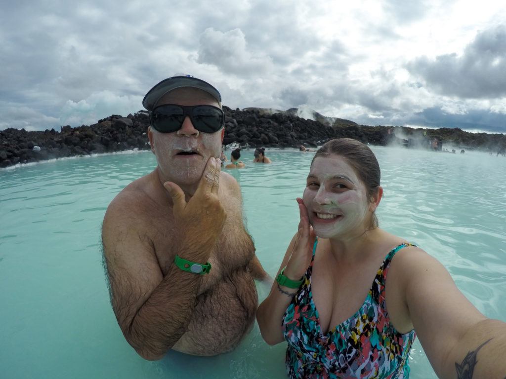 Algae masks at the Blue Lagoon