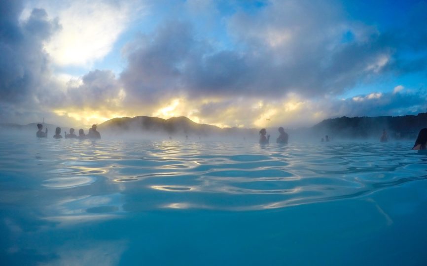 Relaxing at Iceland’s Blue Lagoon