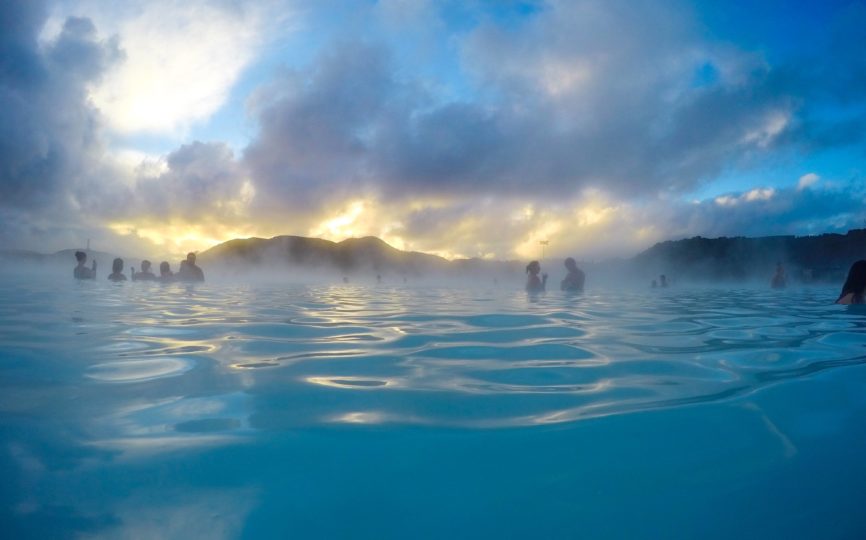 Relaxing at Iceland’s Blue Lagoon