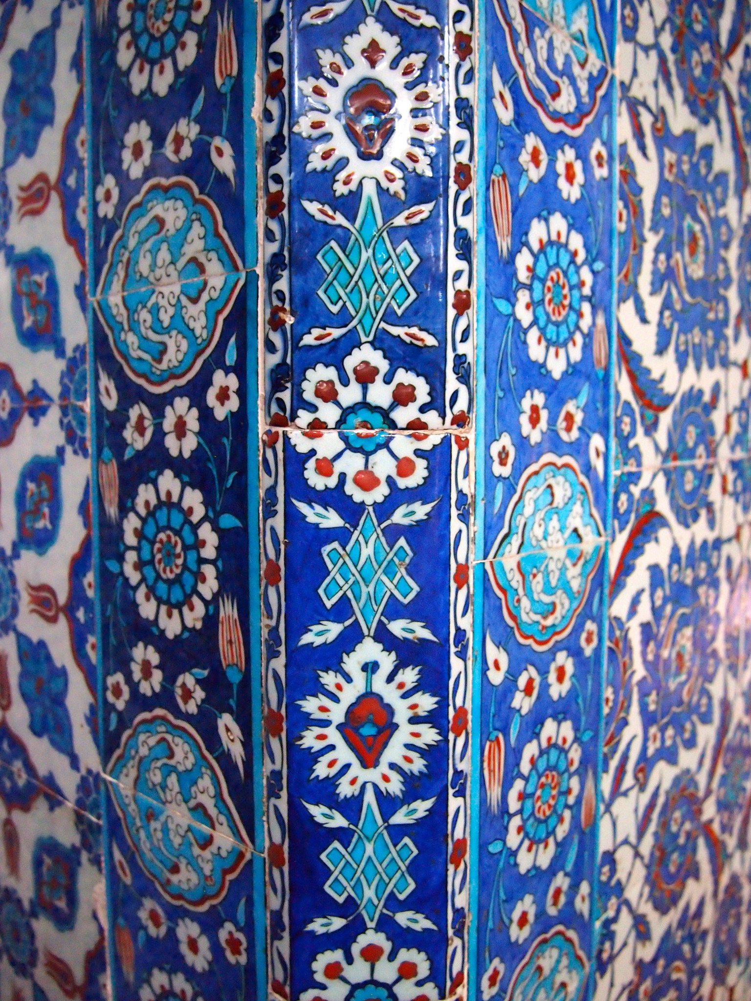 Mosque tiles in Istanbul, Turkey