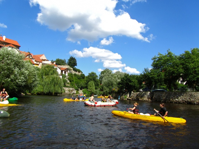 Rafting in Cesky Krumlov