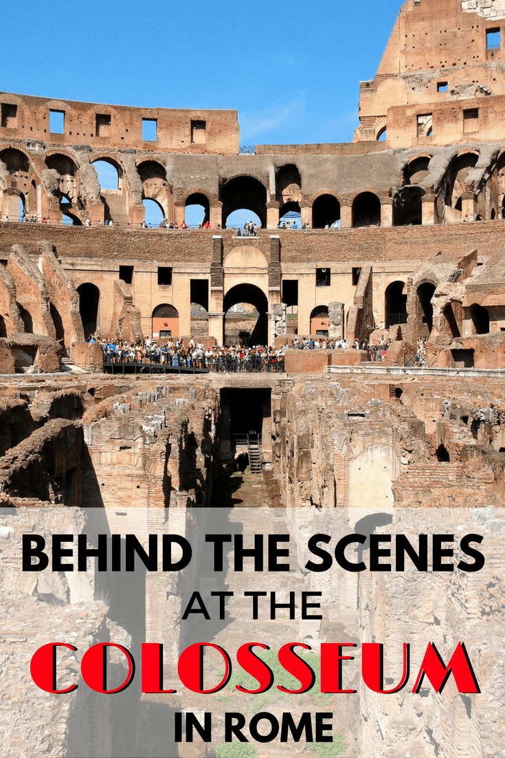 Going underground at the Colosseum in Rome