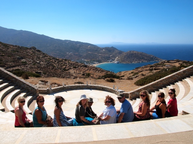 Intrepid Travel tour group in Greece