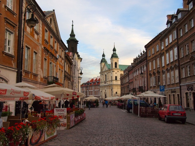 Street in Warsaw Old Town
