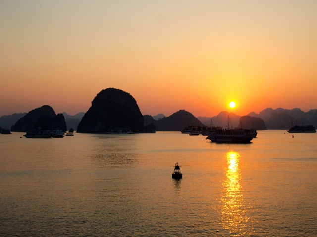 Ha Long Bay sunset