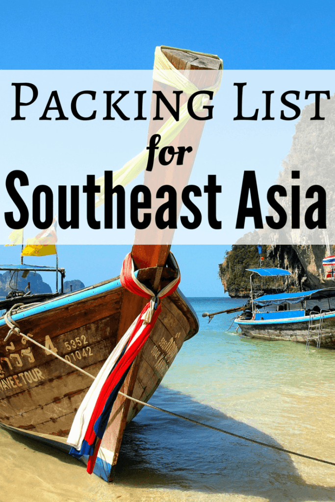 Southeast Asia packing list