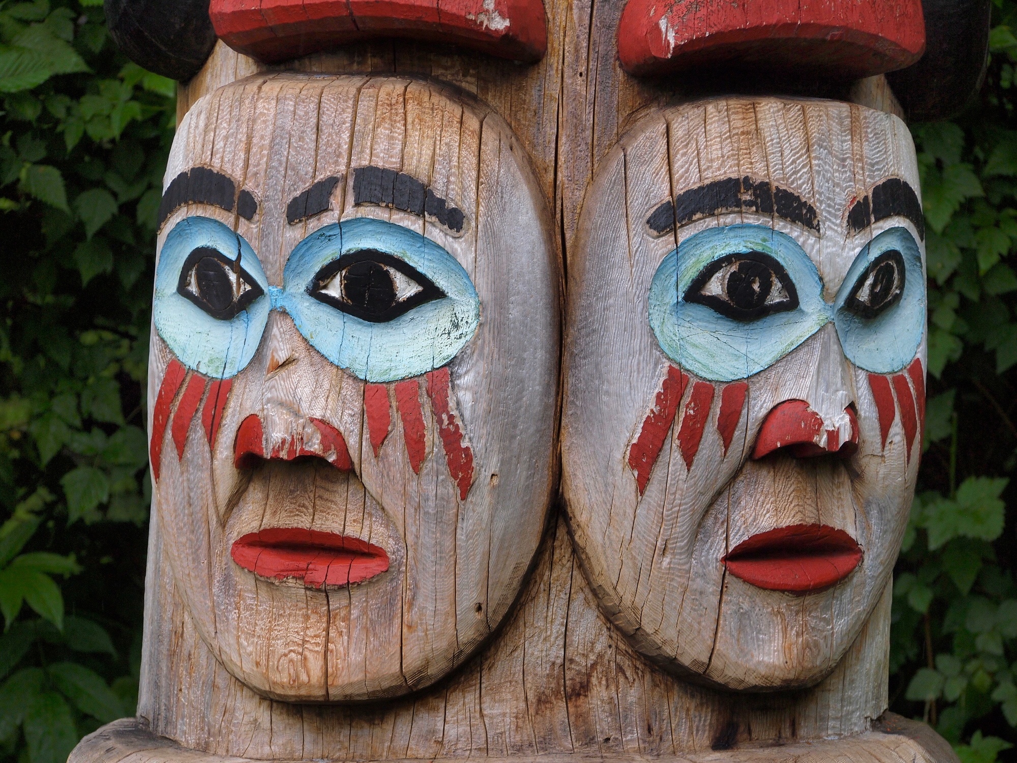 Totem pole at Totem Bight State Park