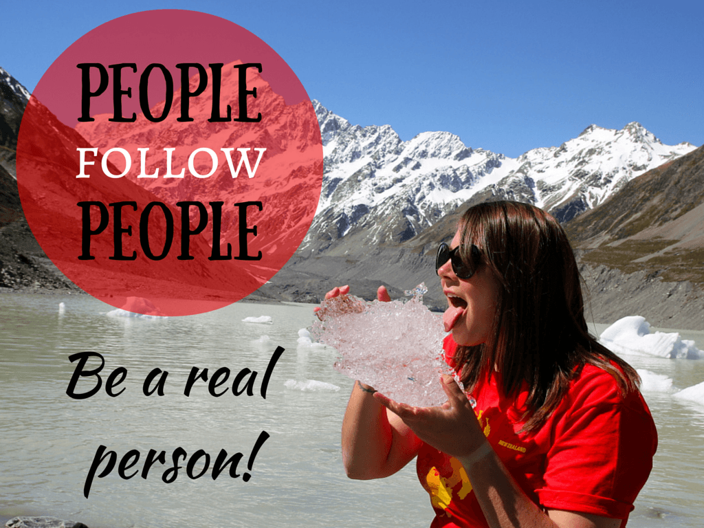 People follow people