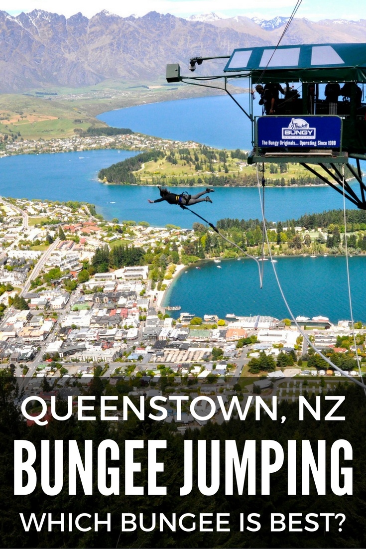Bungee jumping in Queenstown, New Zealand