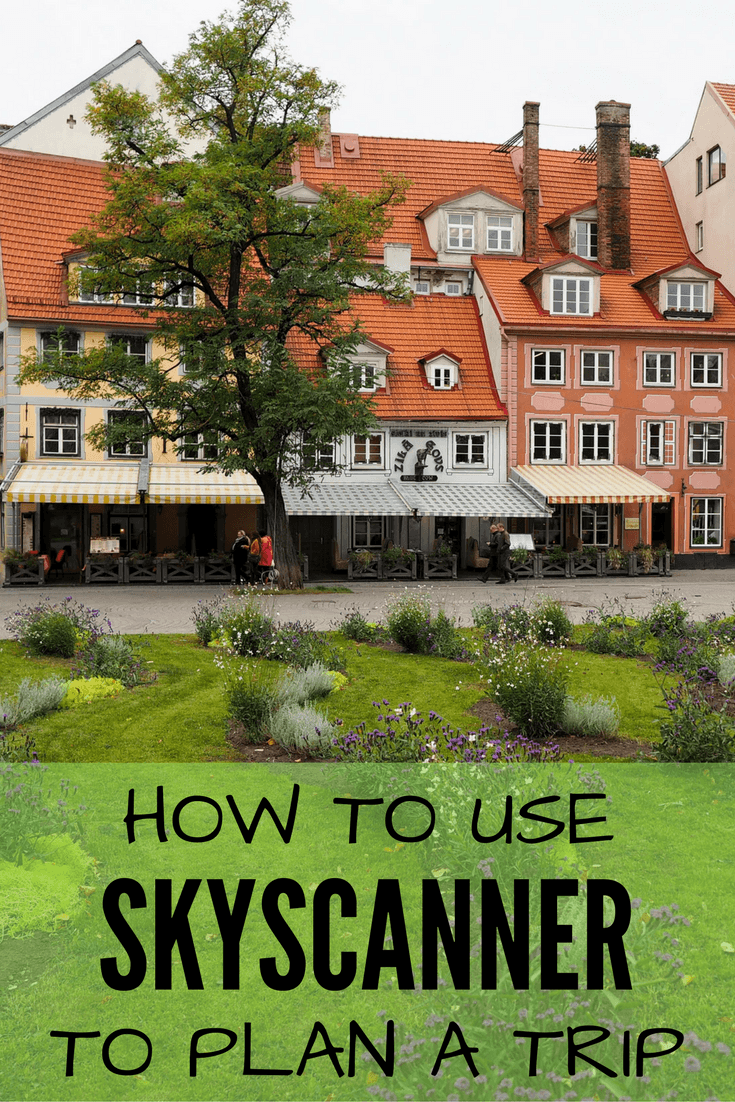 Planning a trip using Skyscanner