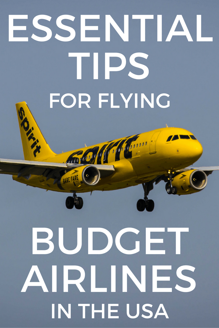 Tips for flying budget airlines in the US