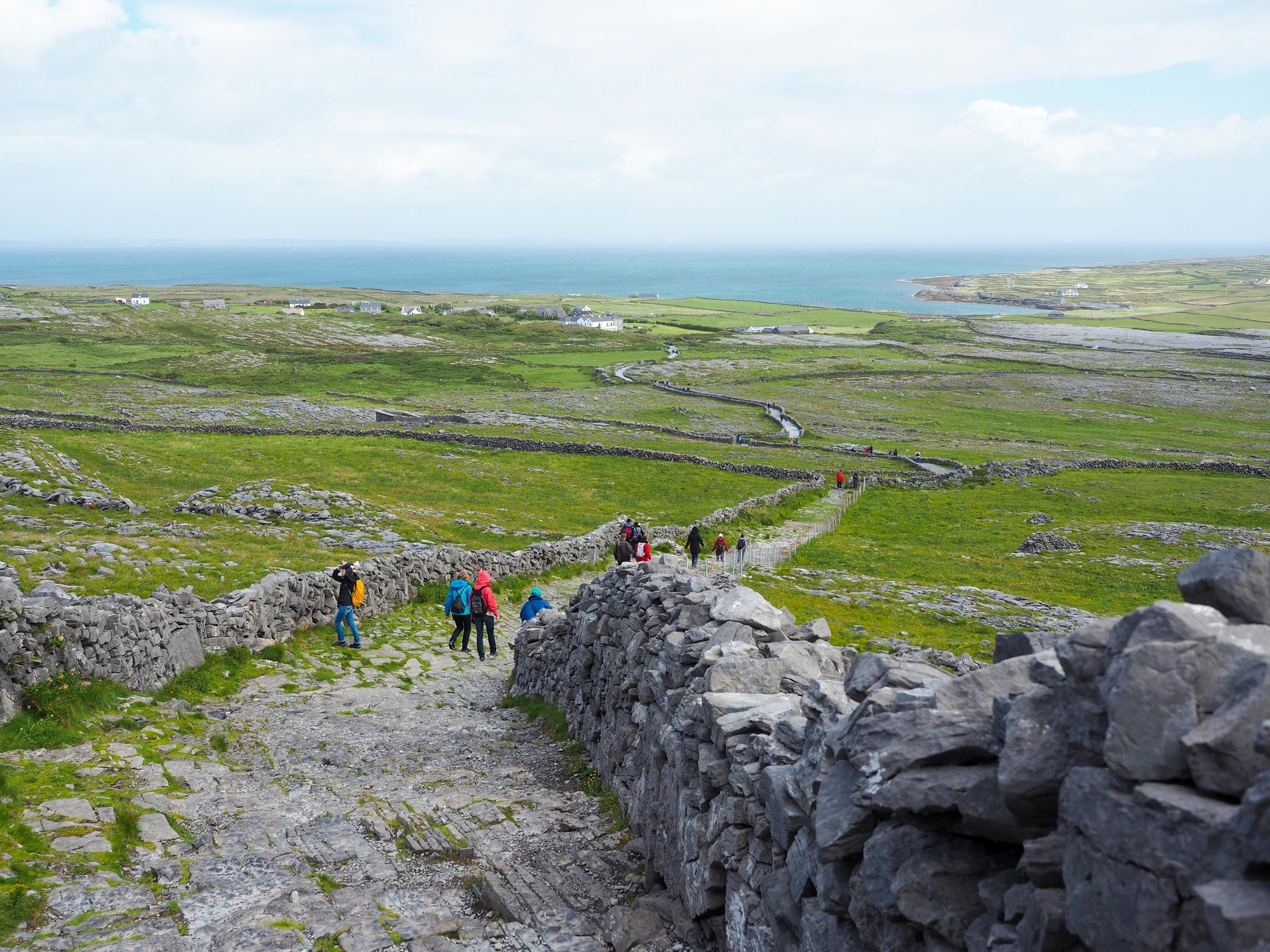 The island of Inishmore in Ireland