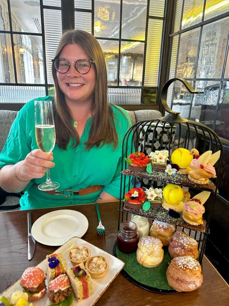 Amanda at Botanical afternoon tea