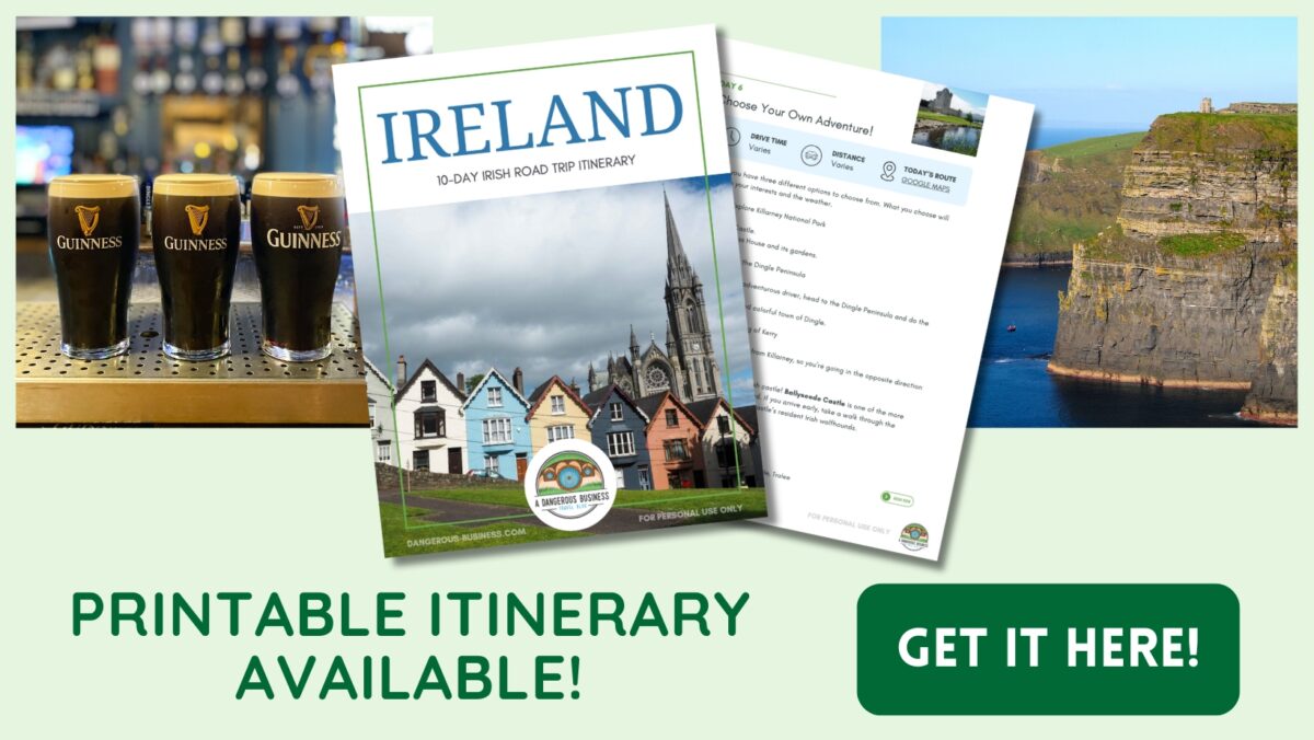 Ireland road trip printable