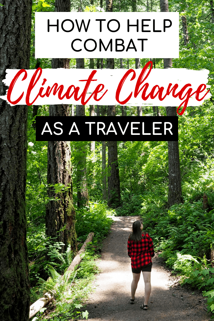 Ways to help combat climate change as a traveler