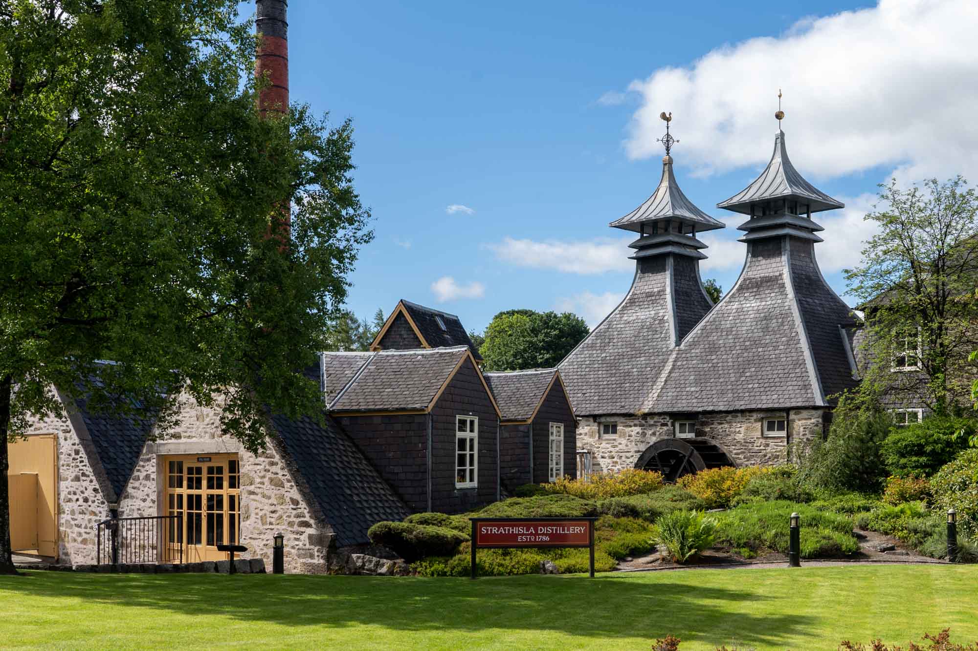 Strathisla distillery in Scotland