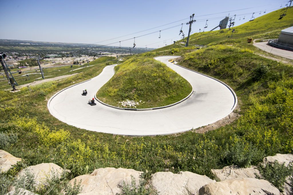 Skyline Luge track in Calgary