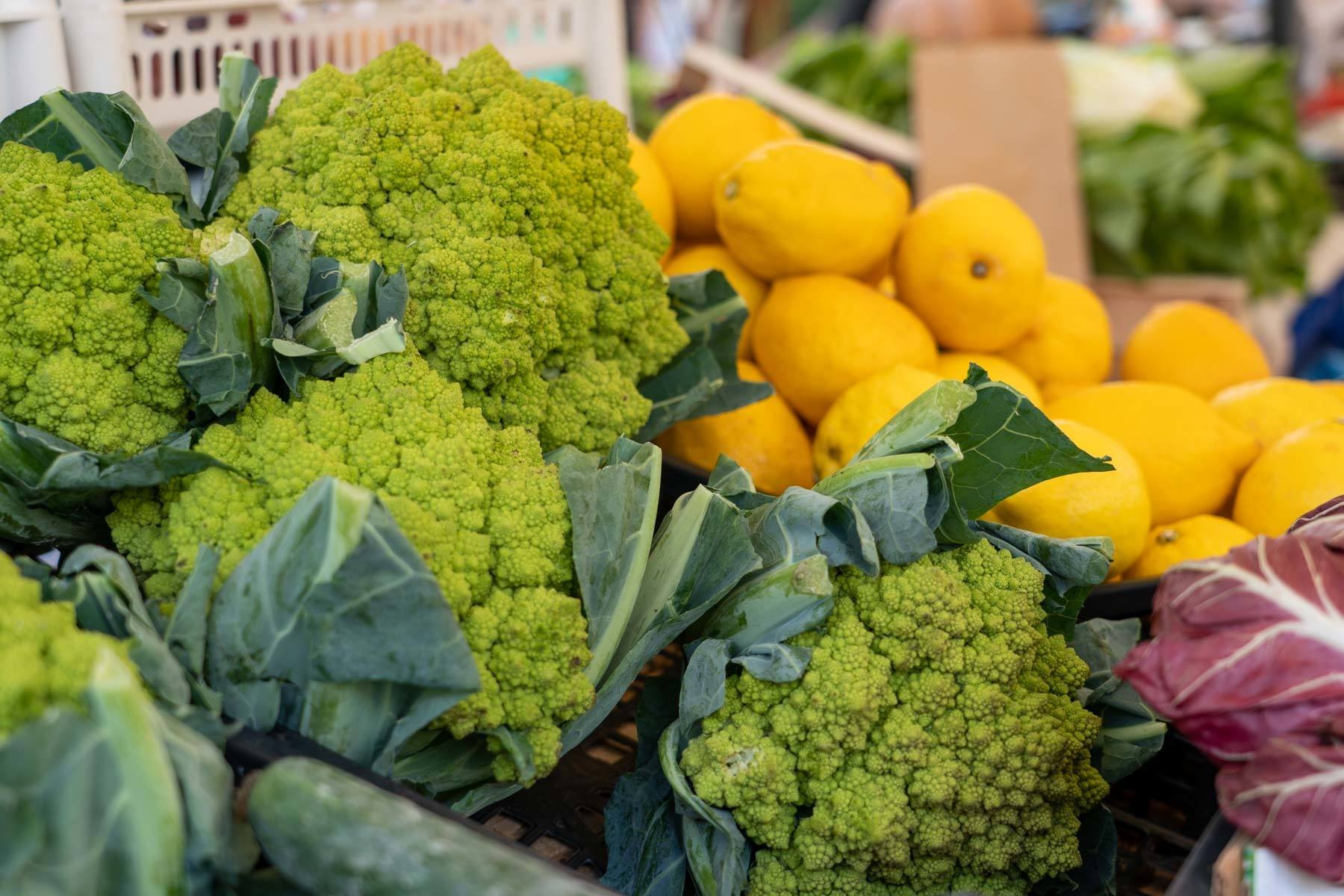 Vegetables at a market in Rome