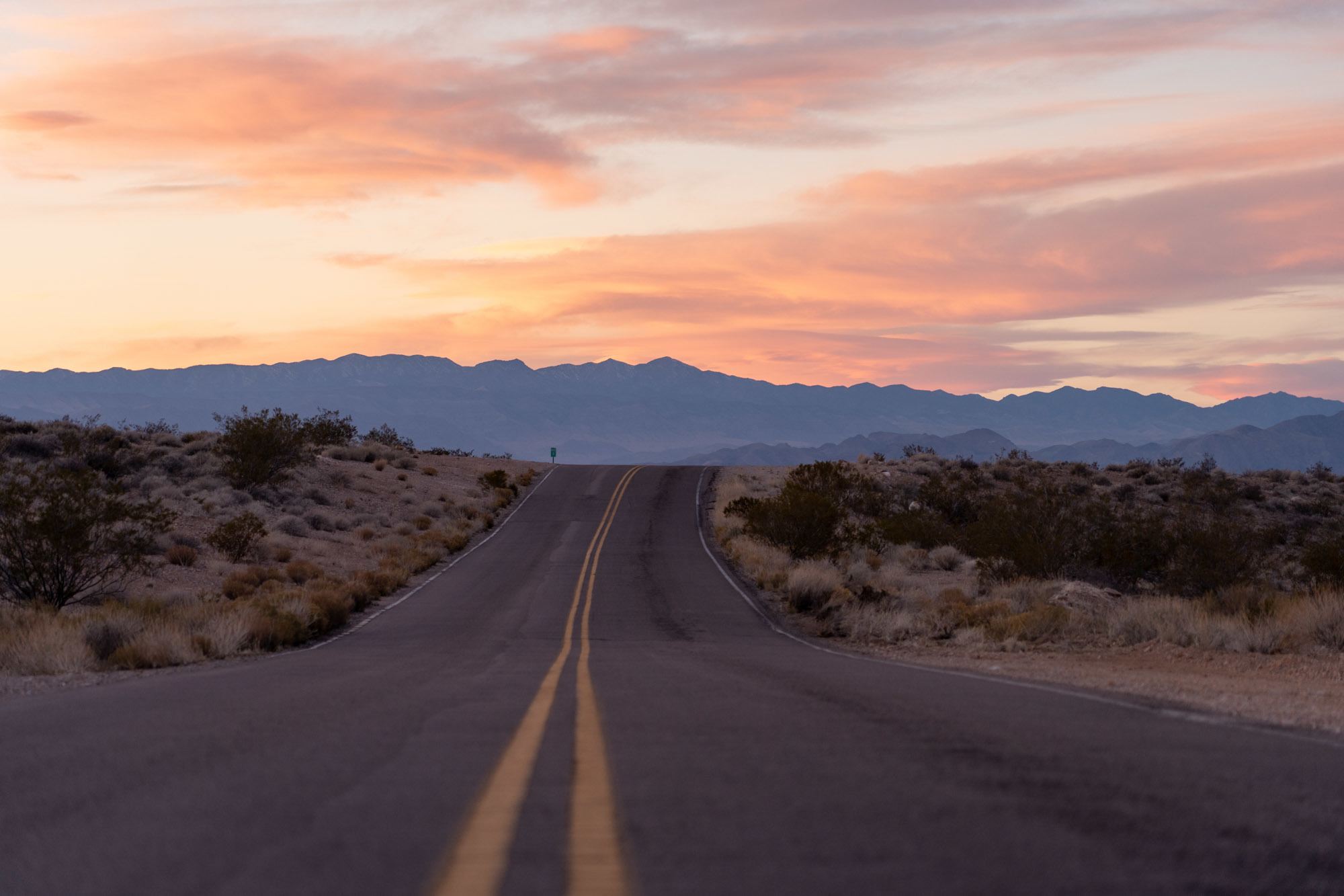 Road trip sunset