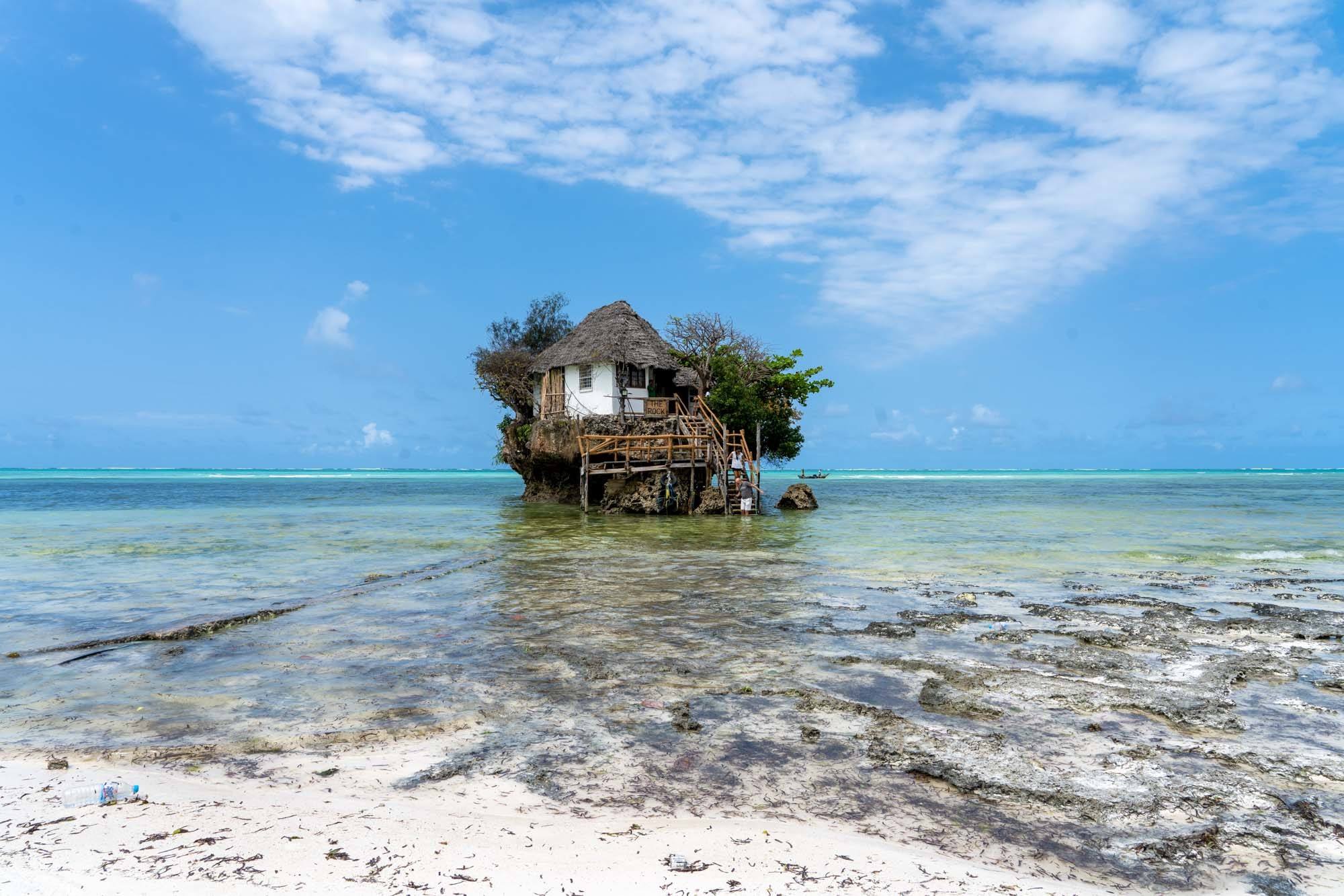 The Rock restaurant in Zanzibar