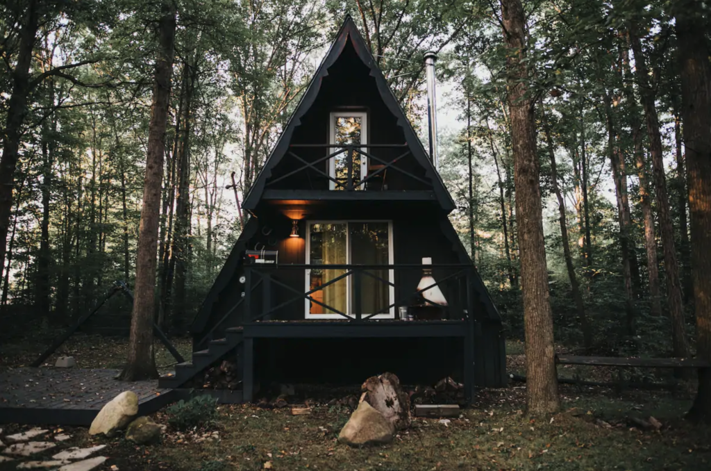 Triangle A-frame cabin