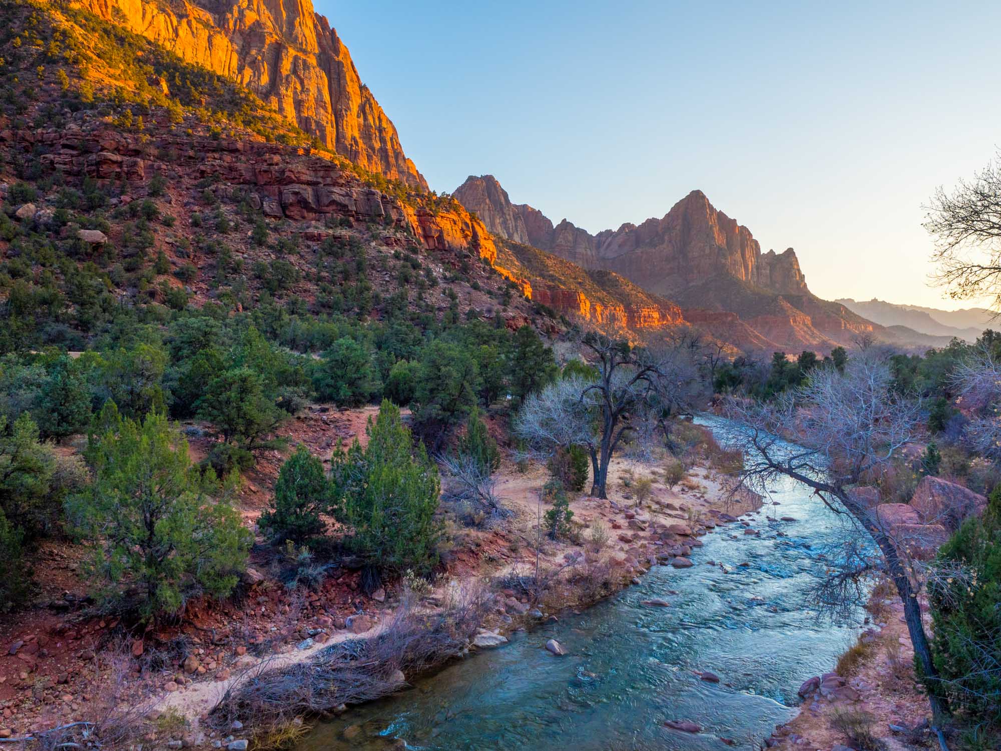 Zion National Park in winter