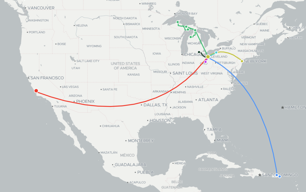 2020 travel map