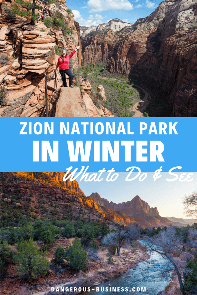 Zion National Park in winter