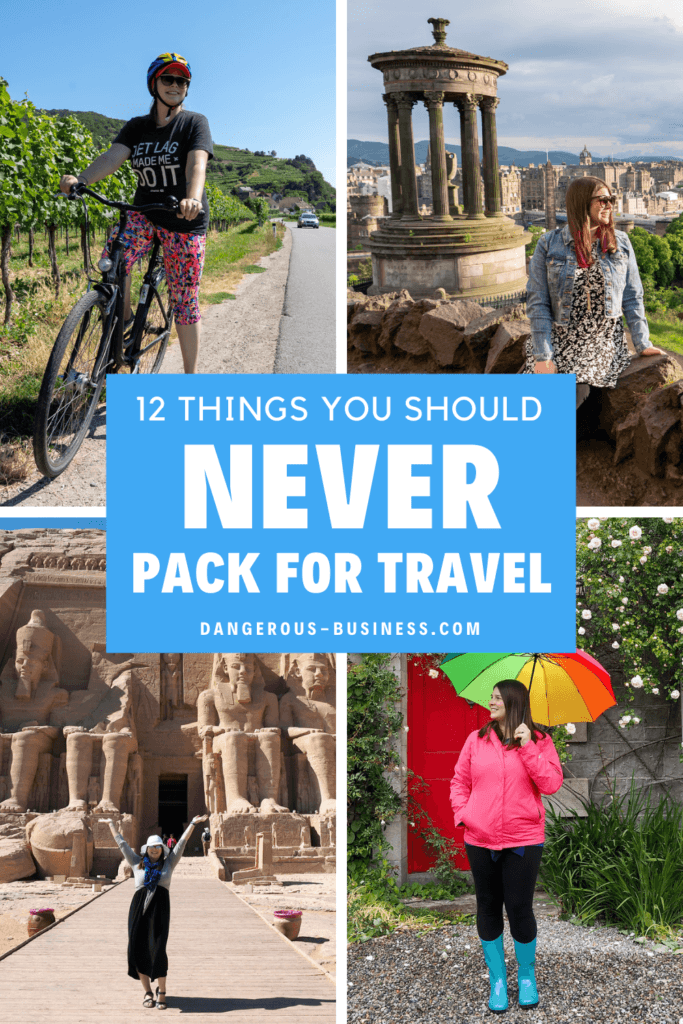 Things you don't need to pack for travel