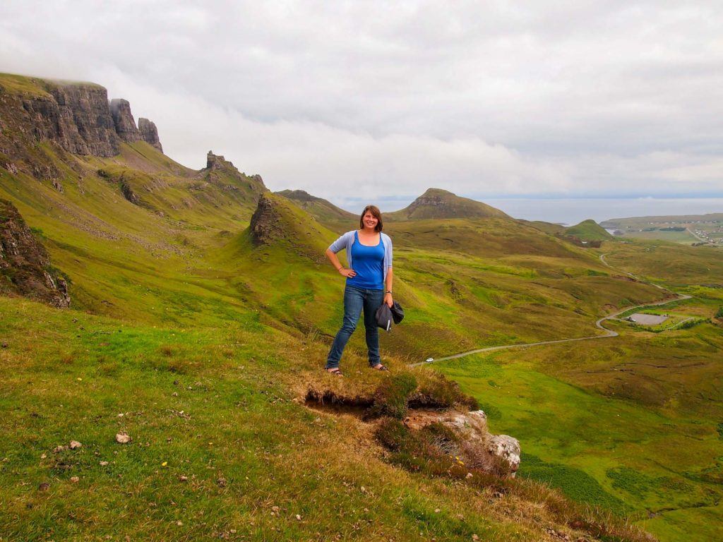 Amanda on the Isle of Skye in Scotland