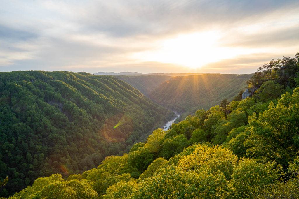 Sunset at New River Gorge