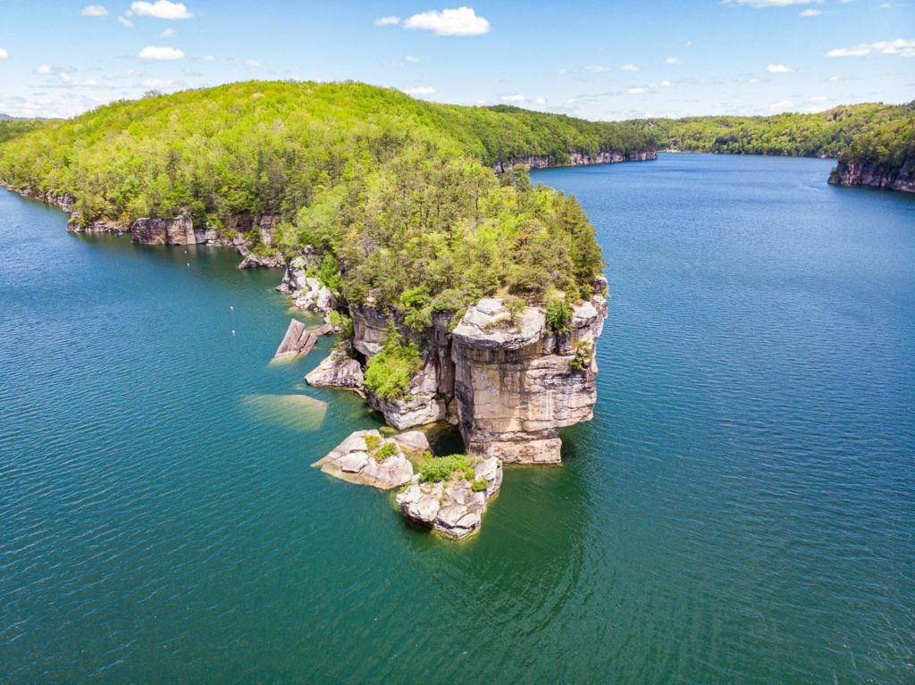 Summersville Lake via drone