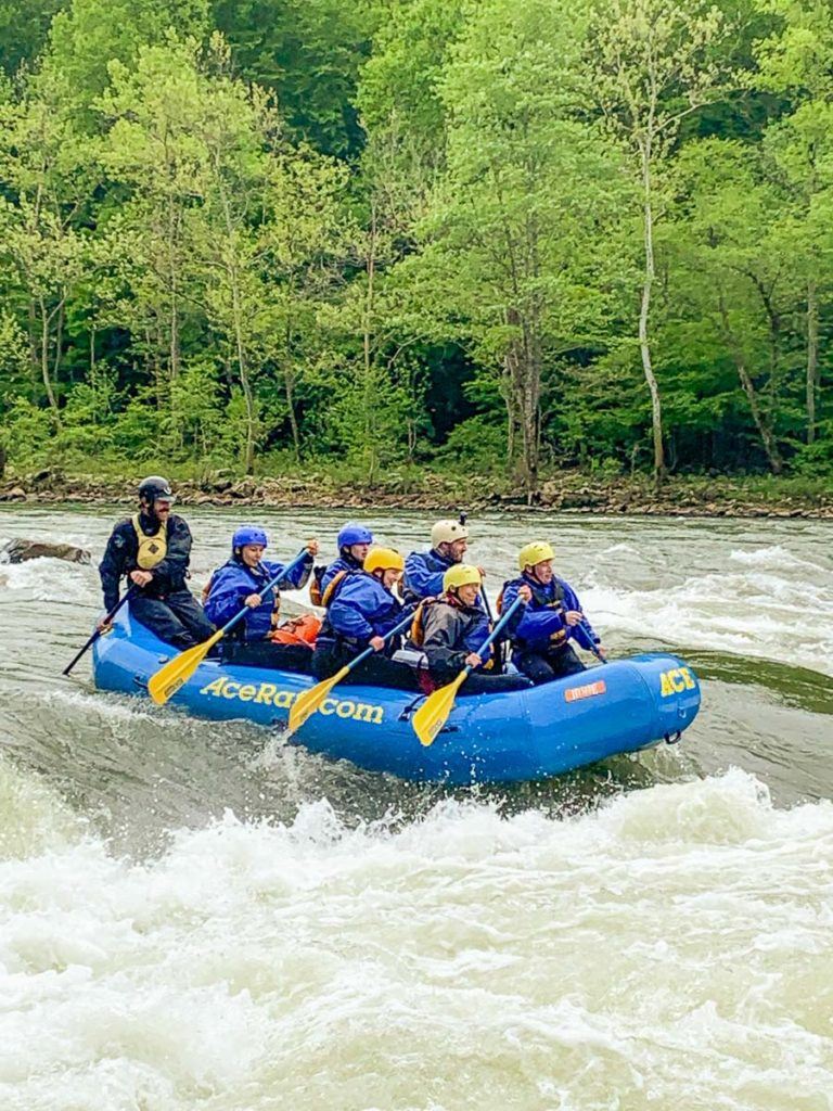 White water rafting the New River