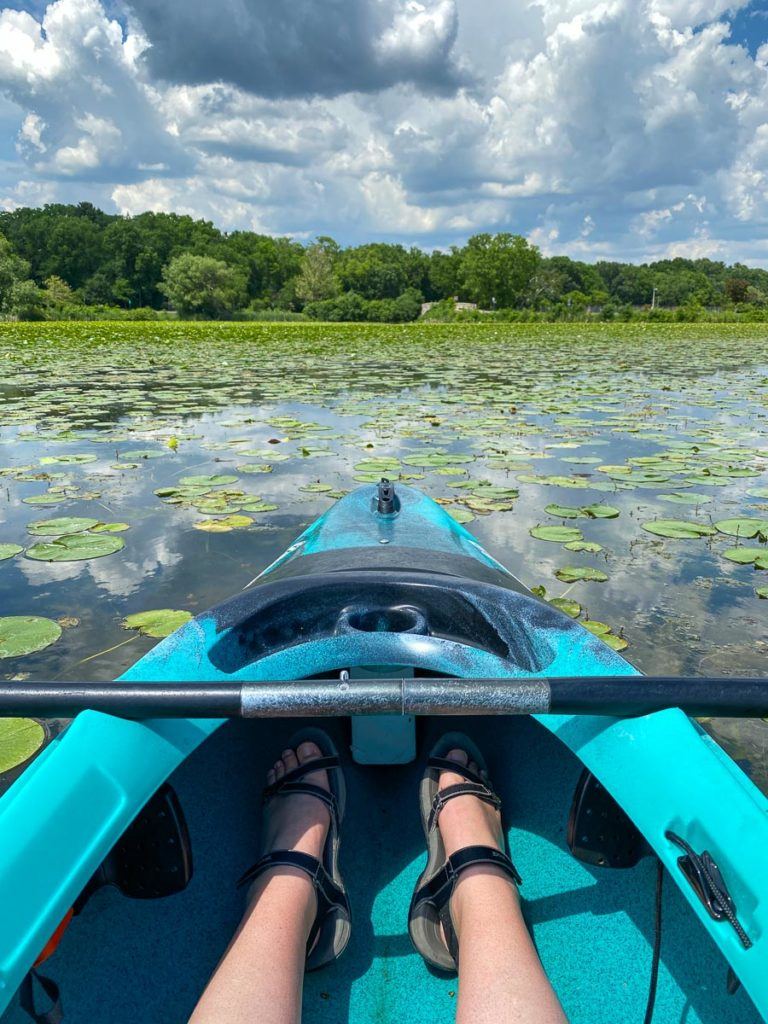 Kayaking on Lake Wingra in Madison