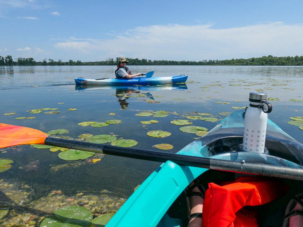 Kayaking on Lake Wingra in Madison