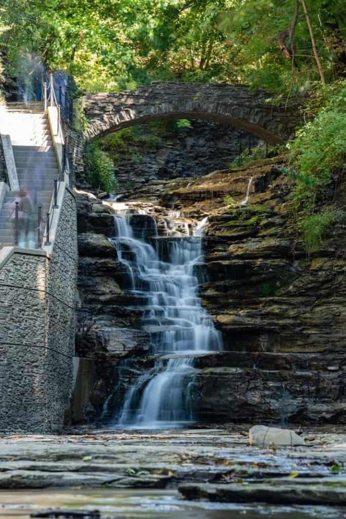 Cascadilla Gorge Trail waterfall