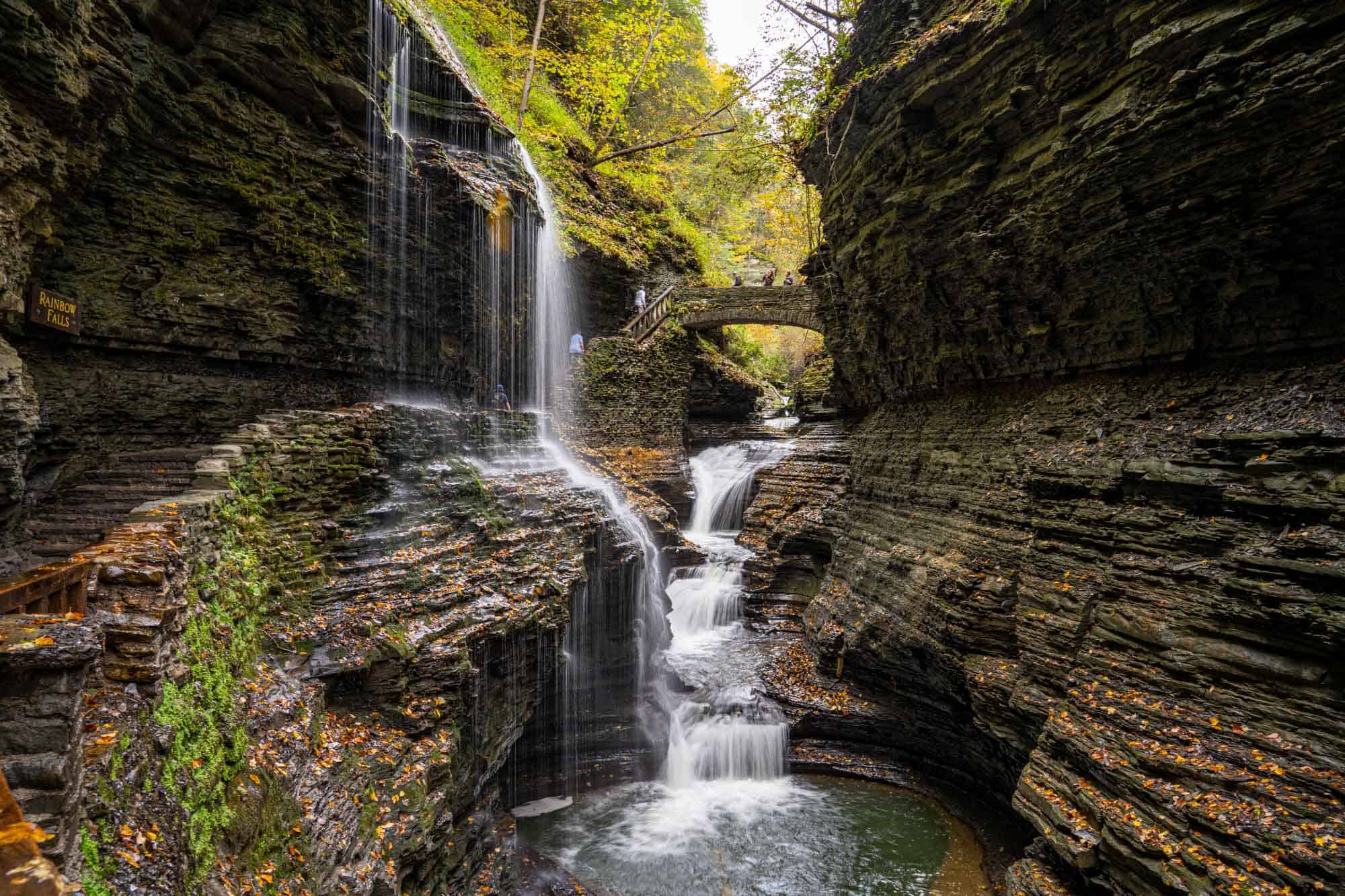 Rainbow Falls at Watkins Glen