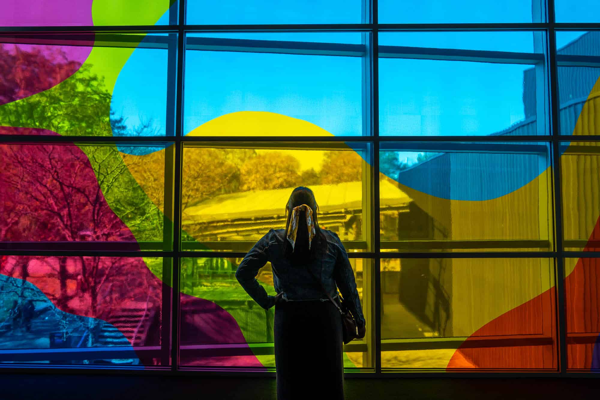 Corning Museum of Glass colorful window
