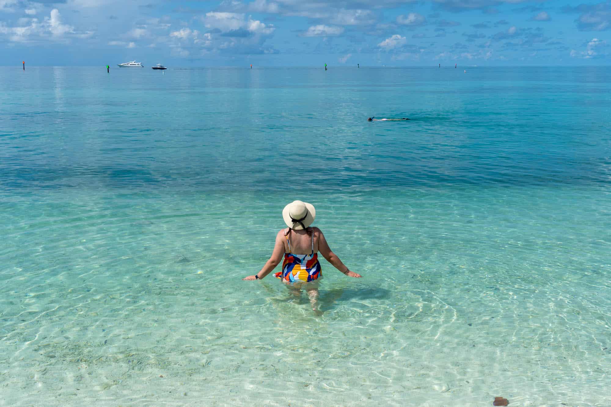Feature image Amanda in the water in the Dry Tortugas