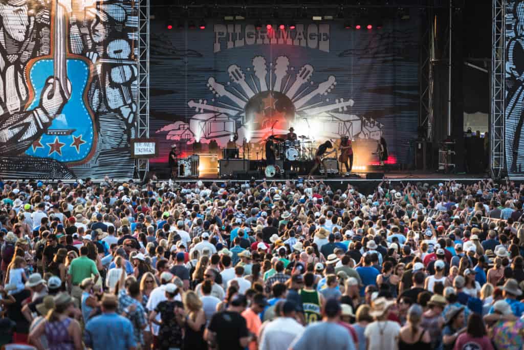 Crowd at Pilgrimage Music & Cultural Festival in Franklin, Tennessee