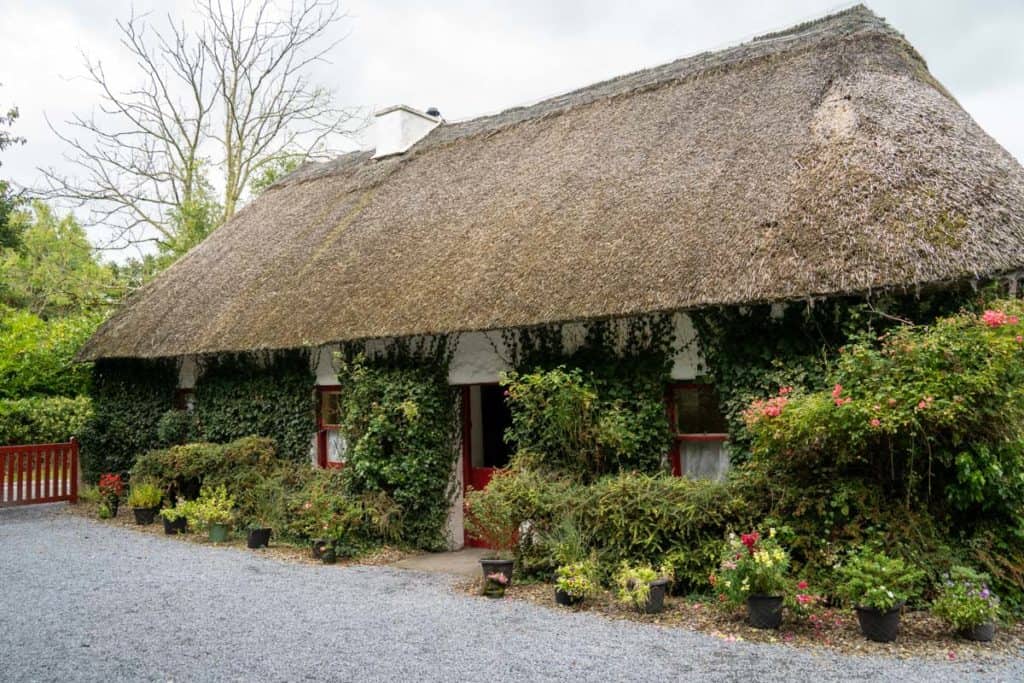 Thatched roof home in Ireland
