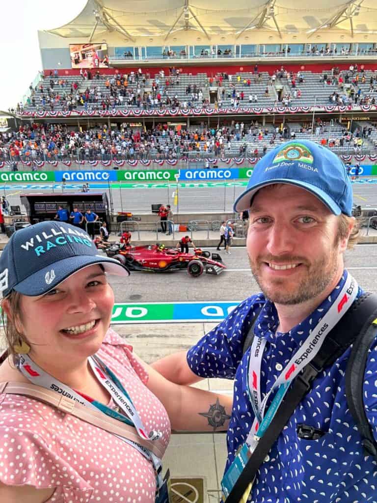 Amanda and Elliot and the F1 USGP