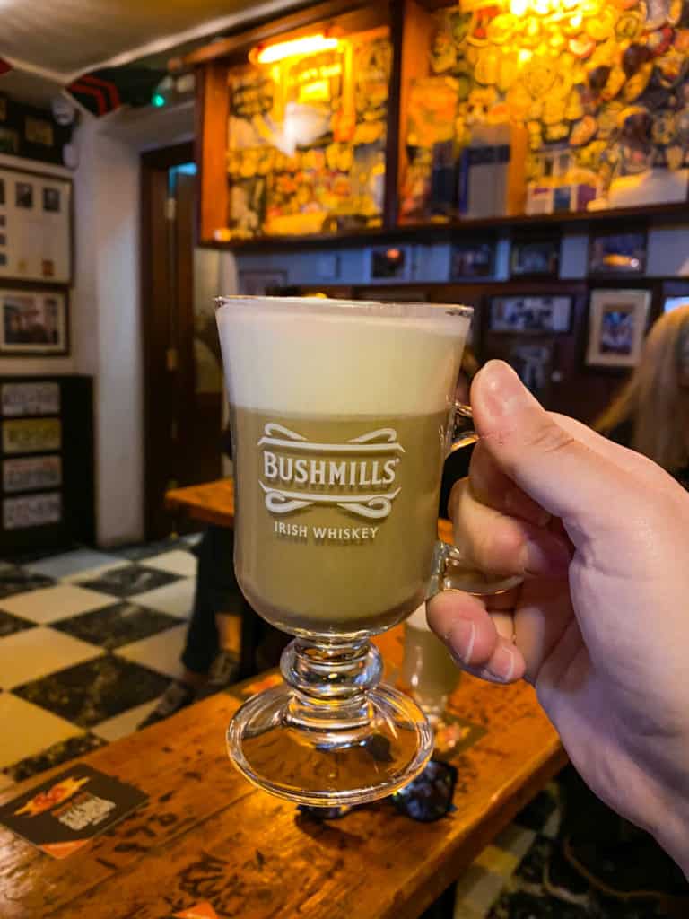 Baileys and coffee in Ireland
